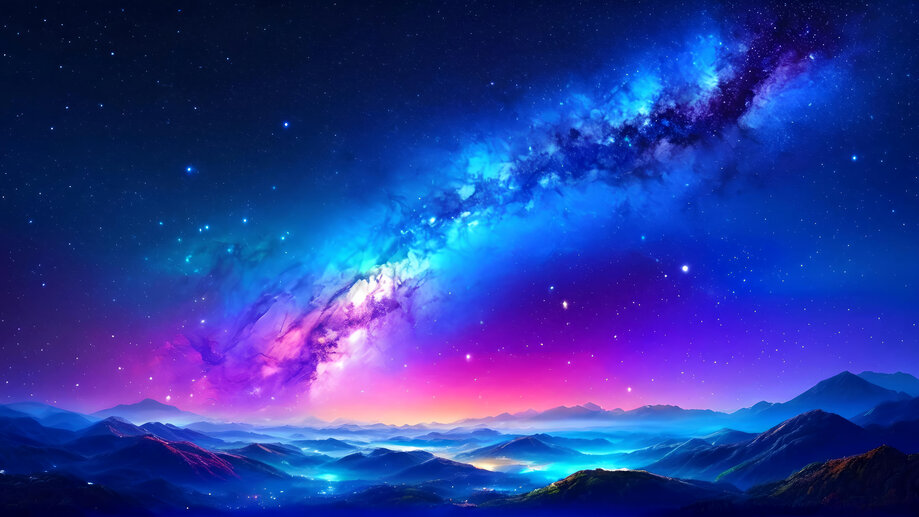 Night Sky Stars Nebula Scenery K A Wallpaper PC Desktop