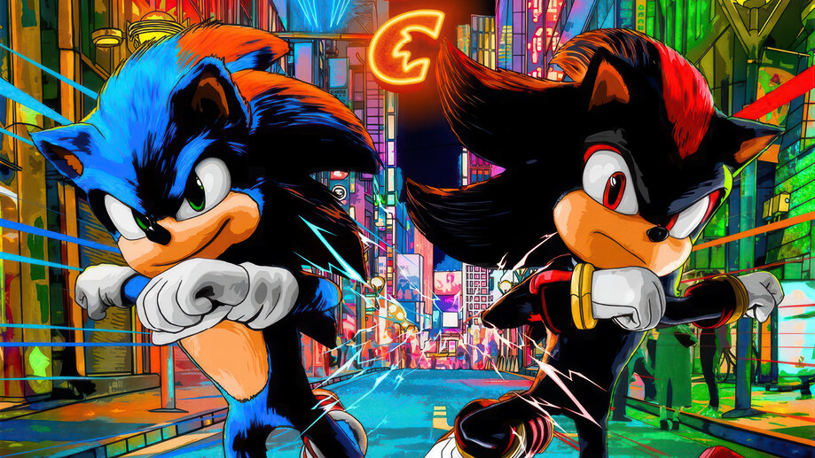 A Sonic And Shadow In Sonic Poster K Wallpaper Iphone Phone