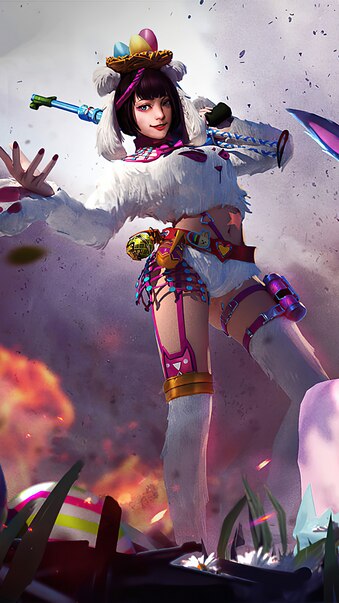 Free Fire Bunny Skin Garena Wallpaper Free Wallpapers For Apple