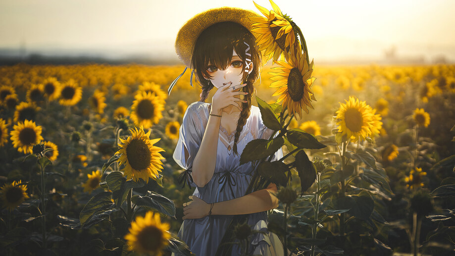 Anime Sunflower Girl | TikTok