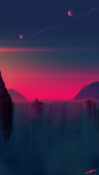 Sunset, Scenery, Digital Art, 4K, #104 Wallpaper PC Desktop