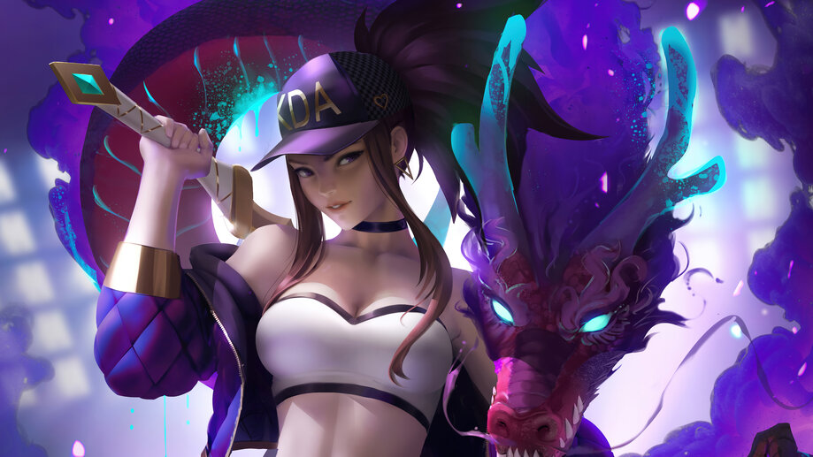 1280x2120 Akali League Of Legends Art 4k iPhone 6+ HD 4k