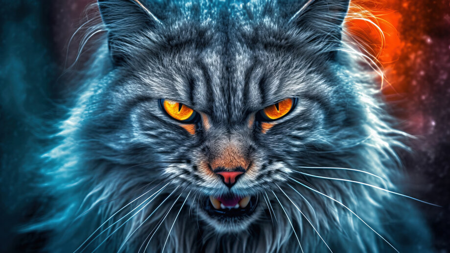 Angry Cat 4K #6881k Wallpaper PC Desktop