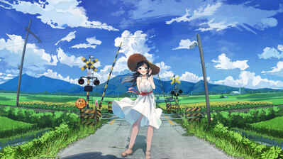 Anime Girl Landscape Wallpapers - Wallpaper Cave