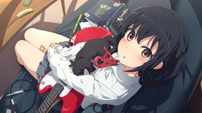 Anime Girl Guitar Azusa Nakano K-ON! Wallpaper 4K HD PC #20h