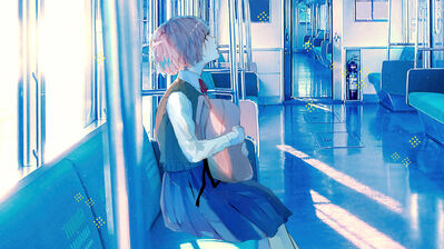 Wallpaper travel, train, anime girl desktop wallpaper, hd image, picture,  background, be908e | wallpapersmug