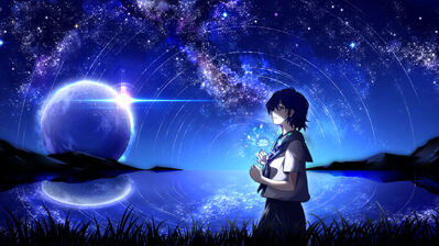 Anime Girl At Seashore Dark Moon HD Anime 4k Wallpapers Images  Backgrounds Photos and Pictures