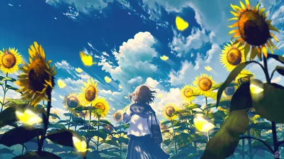Original Wallpaper 4K, Anime girl, Dream