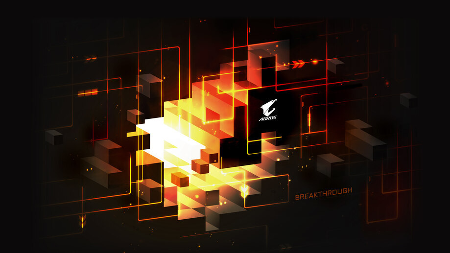 AORUS Logo Background 4K #1740e Wallpaper PC Desktop