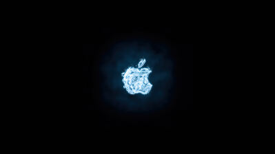 Apple Logo Black Background Wallpaper 4K HD PC #5370f