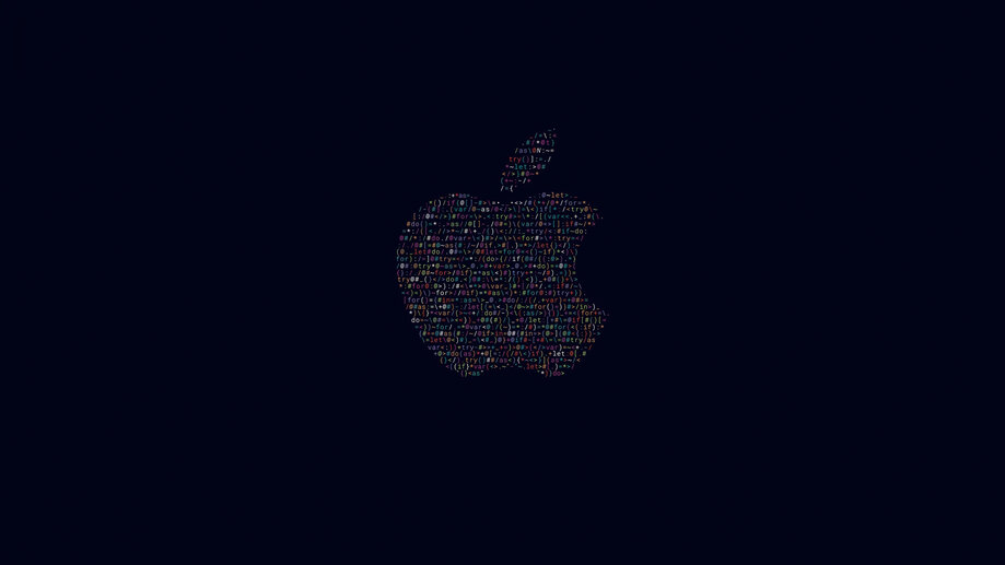 Colorful Apple Black Background 4K Wallpaper iPhone HD Phone #2370g