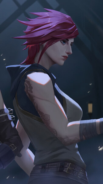 4K Phone HD Arcane Jinx Vi Wallpaper