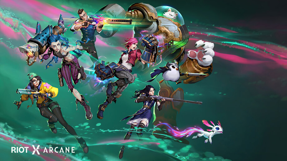 Arcane Jinx Vi Valorant TFT 4K #2971e Wallpaper PC Desktop