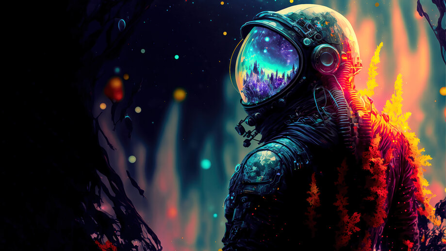 Astronaut Digital Art 4K #6091k Wallpaper PC Desktop