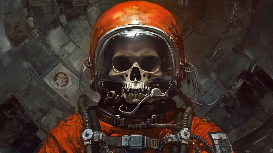 Astronaut Skull Space Suit 4K #7081k Wallpaper iPhone Phone