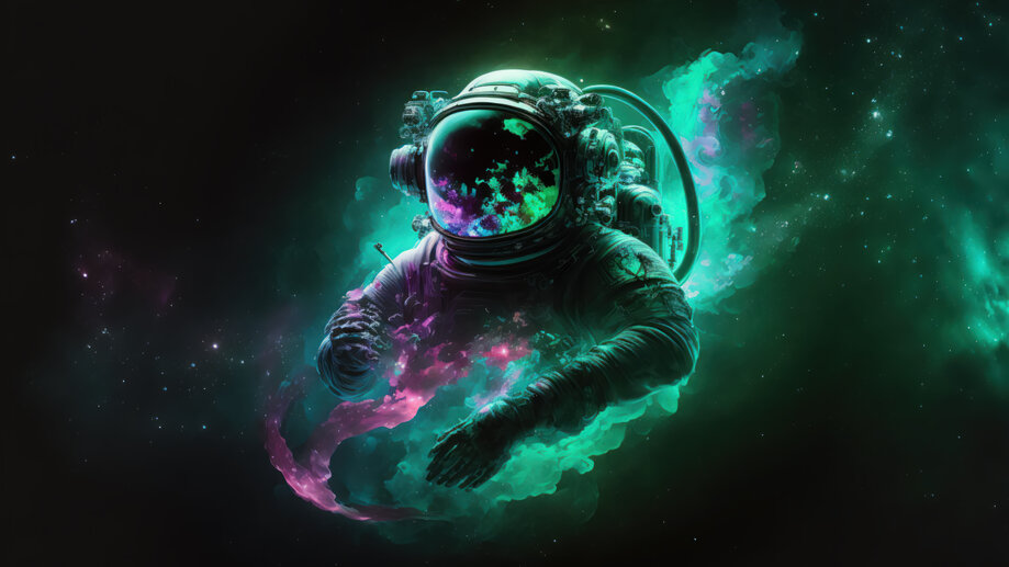 astronauts in space high resolution wallpaper