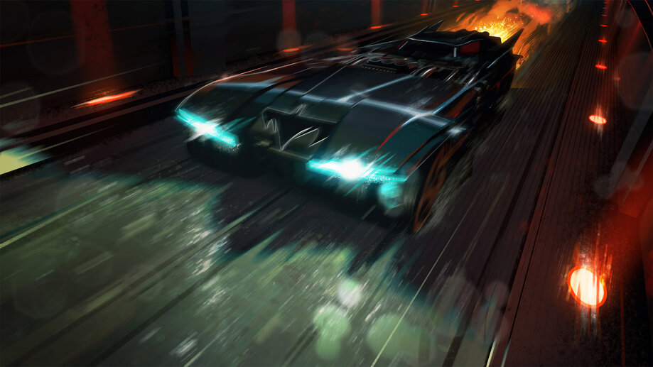 Batman Batmobile 4K #720h Wallpaper PC Desktop