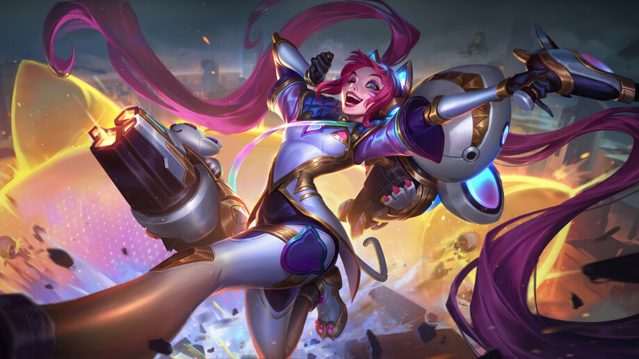 Battle Cat Jinx Prestige LoL 4K 8K #9071k Wallpaper PC Desktop