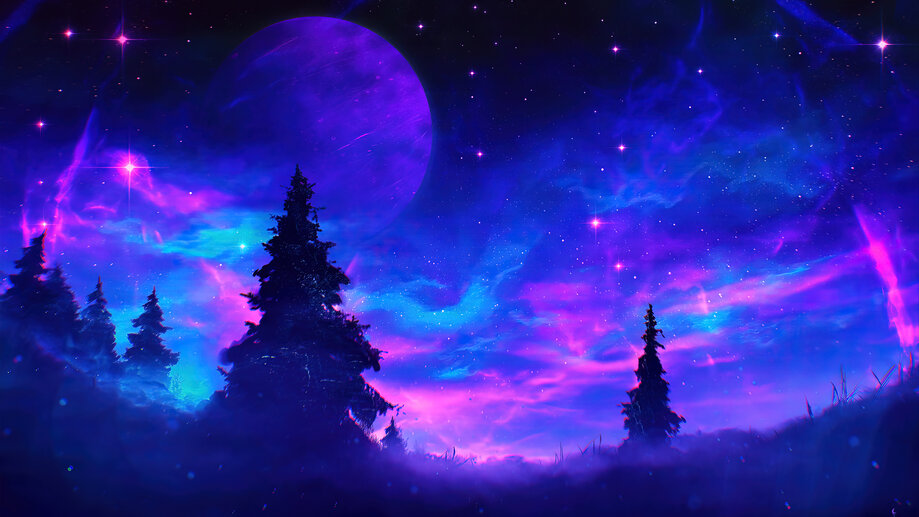 Anime deals galaxy background