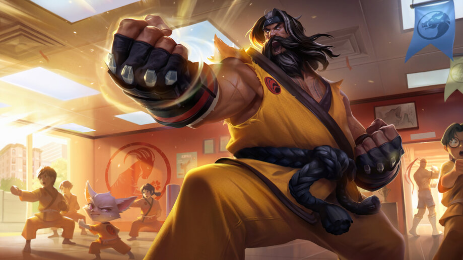 Black Belt Udyr Skin LoL Splash 4K 8K #9071h Wallpaper iPhone Phone