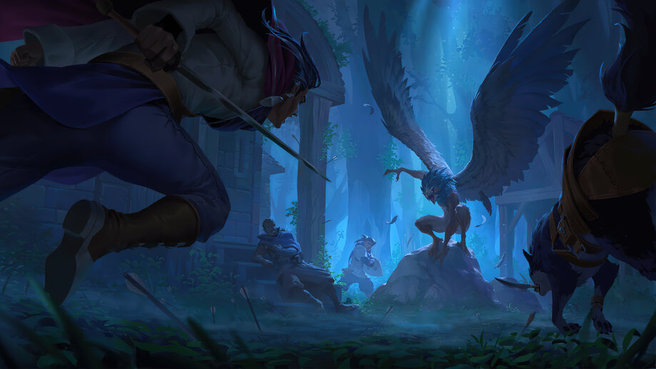 Ultra HD 4K Bloodcursed Harpy Demacia Runeterra 3840x2160 Wallpaper.