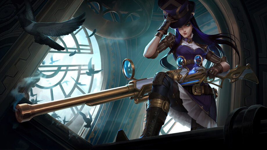 Caitlyn Update LoL Splash 4K 8K #2751e Wallpaper PC Desktop