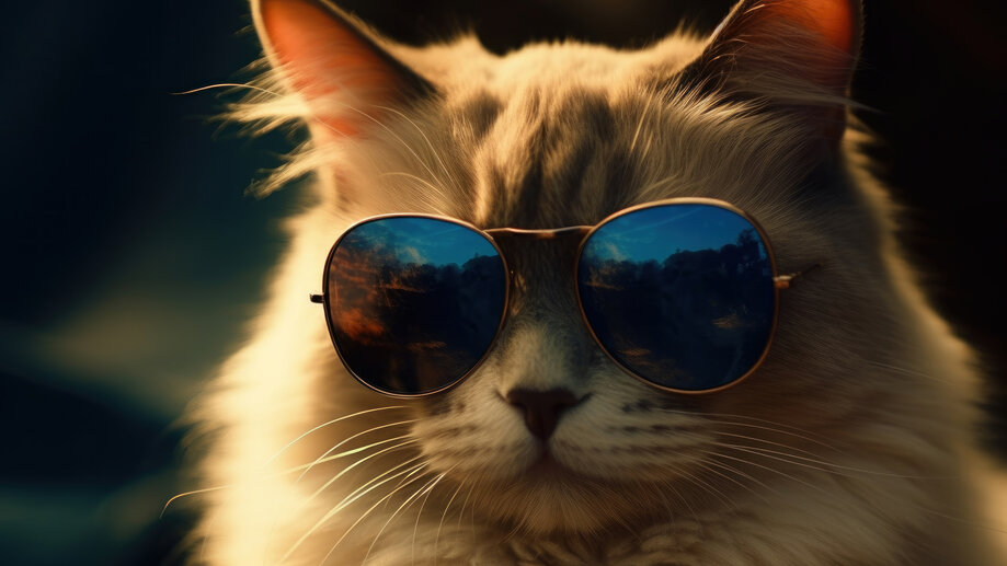 Cat Sunglasses Digital Art 4K #8660i Wallpaper iPhone Phone