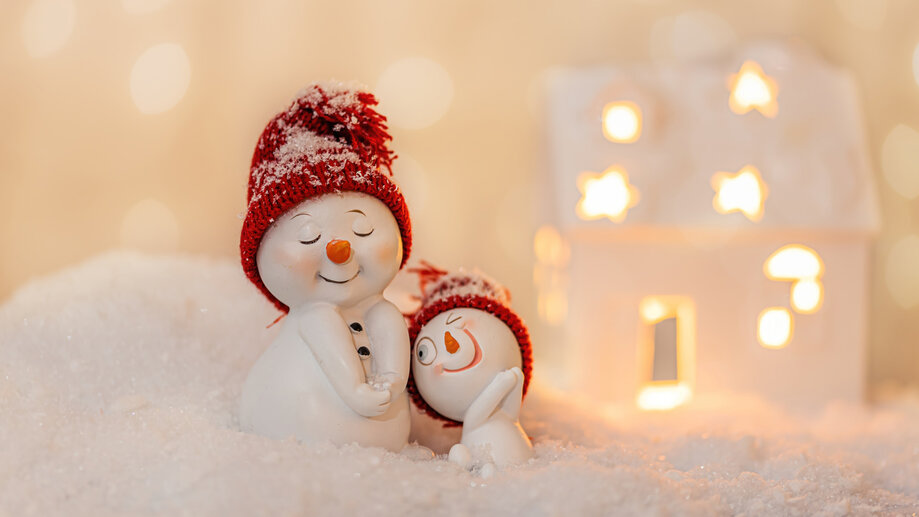 Christmas Snowman 4K 8K #8530i Wallpaper PC Desktop