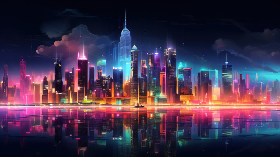 Cyberpunk Sci-Fi City 4K Wallpaper iPhone HD Phone #3371m