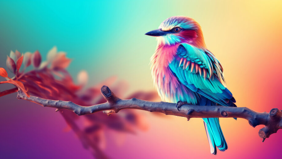 Colorful Bird Animal Digital 4K #9290i Wallpaper PC Desktop