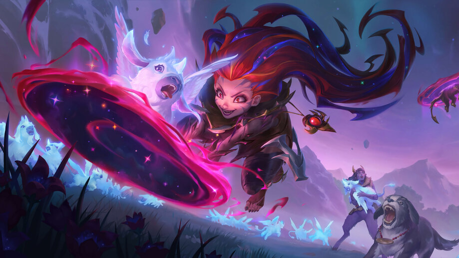 Winterblessed Zoe LoL Skin Splash Art 4K Wallpaper iPhone HD Phone #4281j