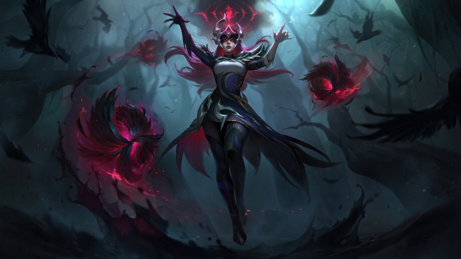 Coven Syndra LoL Skin Splash 4K 8K #1751m Wallpaper iPhone Phone