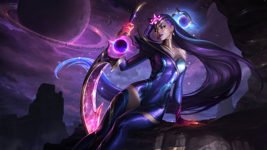 5632b | Dark Cosmic, Diana, Prestige, LoL, Skin, Splash Art, 8K ...