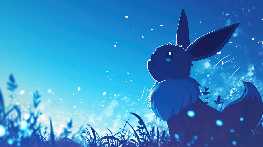 Eevee Night Pokemon 4K #992a Wallpaper iPhone Phone