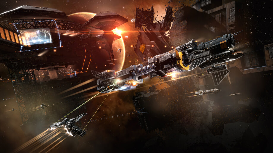 EVE Online Space Battle 4K #5470i Wallpaper iPhone Phone