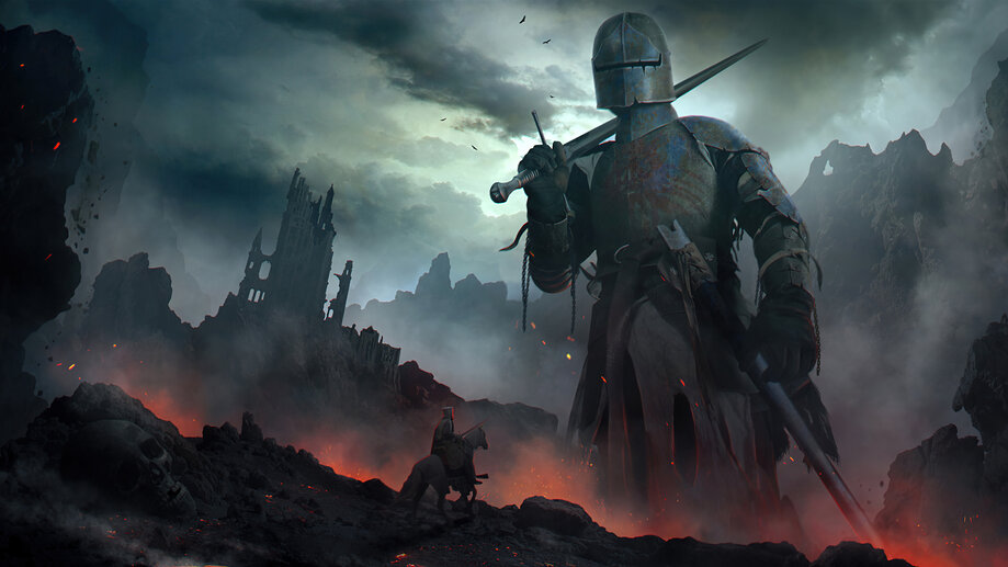 Fantasy Giant Warrior Knight 4K #7900g Wallpaper PC Desktop