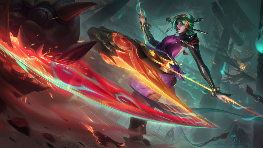 7202a | Fiend Queller, Camille, Skin, LoL, Wild Rift, Splash Art, , 8K ...