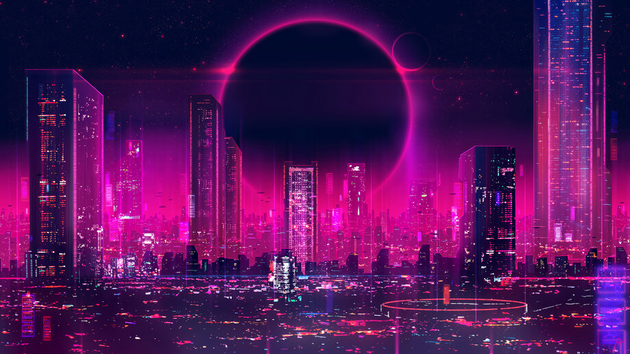 Futuristic City Sci-Fi 4K #8223a Wallpaper iPhone Phone