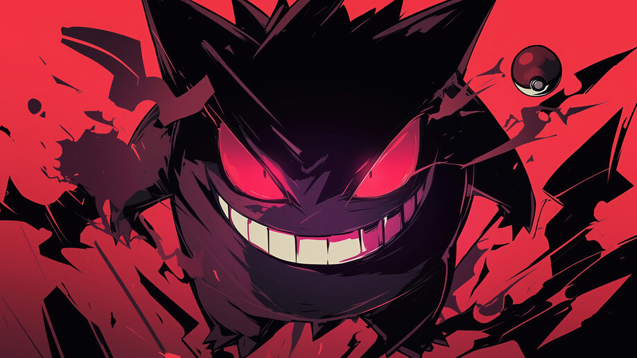 Gengar Pokemon 4K #1092a Wallpaper PC Desktop