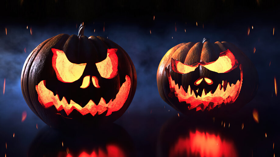 Halloween Pumpkin 4K #3670h Wallpaper PC Desktop