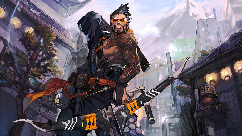 Hanzo Overwatch Game Art 4K #2320h Wallpaper iPhone Phone