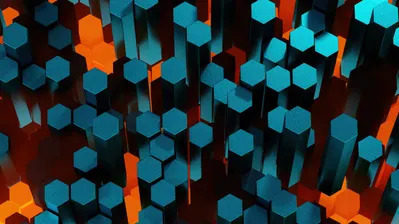 Hexagon 3D Abstract 4K Wallpaper iPhone HD Phone #2450f