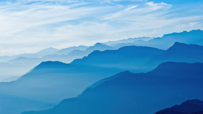 Himalayas Mountain Sky Clouds Scenery Wallpaper 4K PC Desktop #4210e