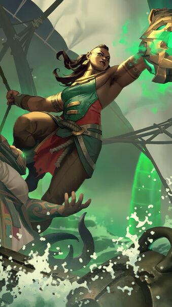 Illaoi Bilgewater LoL LoR 4K #2141h Wallpaper iPhone Phone