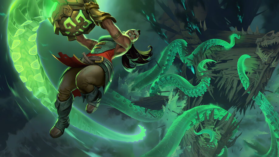 Illaoi Bilgewater LoL LoR iPhone Phone HD Wallpaper #2141h