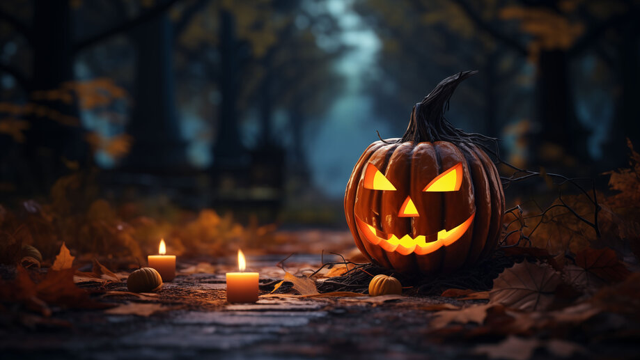 Jack-o-Lantern Pumpkin 4K #7091m Wallpaper PC Desktop