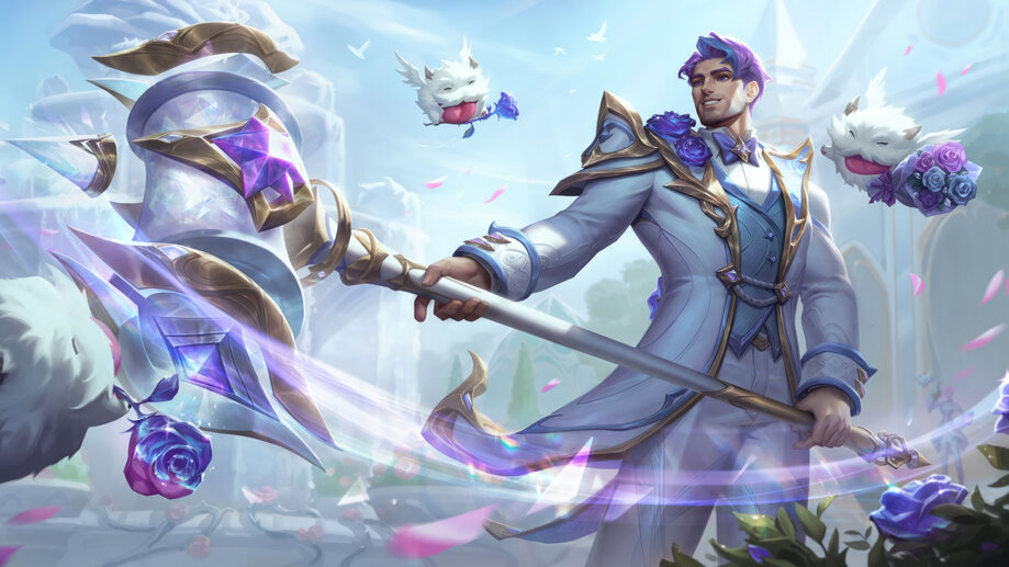 Jayce Crystal Rose Skin LoL 4K 8K #3971m Wallpaper PC Desktop