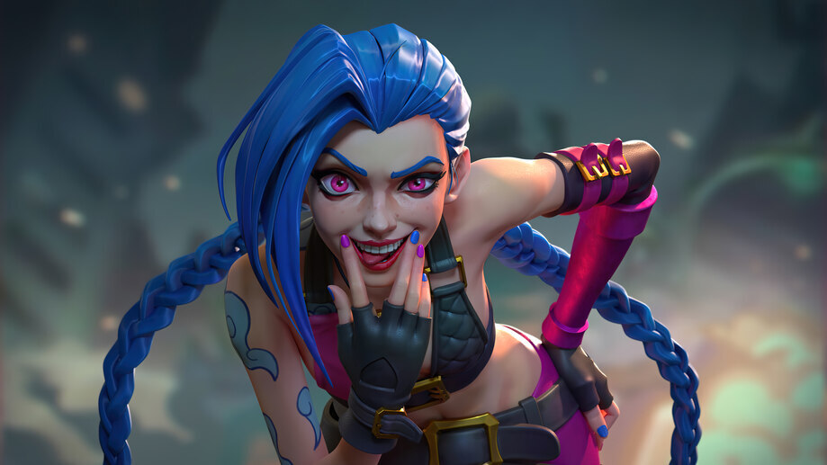 Wallpaper Art, League of Legends, LoL, Face, Fanart, Jinx for mobile and  desktop, section игры, resolution 3840x2160 - download