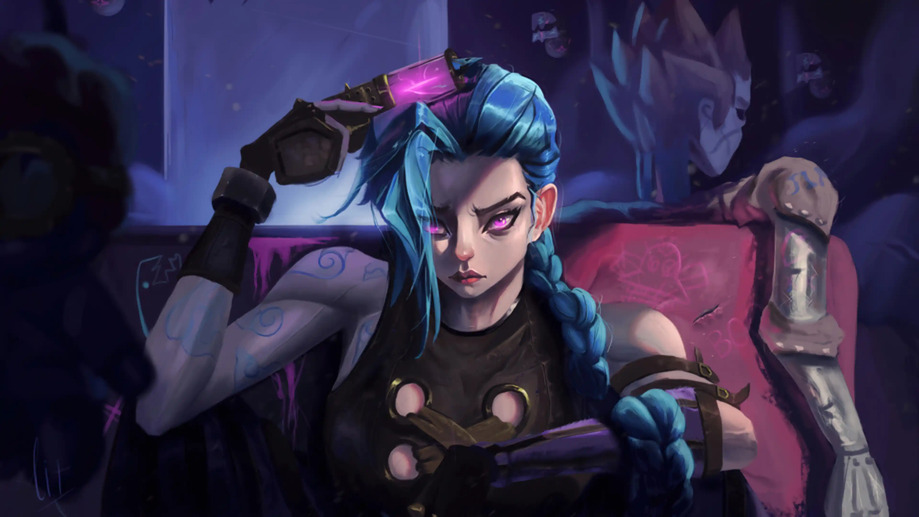 Jinx Arcane LoL 4K #351h Wallpaper iPhone Phone