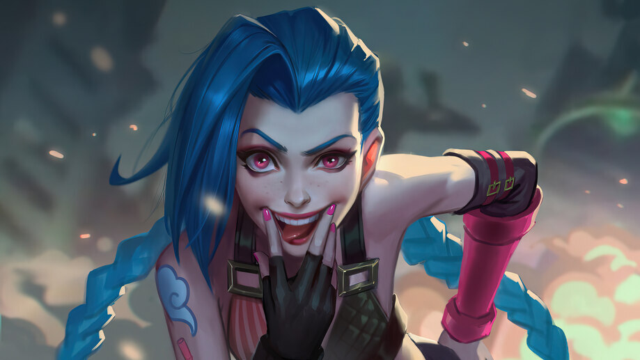 Jinx LoL Wallpaper iPhone Phone 4K #1451e